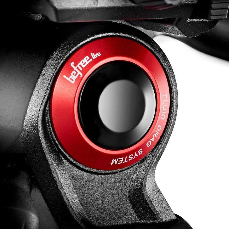 小型フルードビデオ雲台 40mm フラットベース MVH400AH