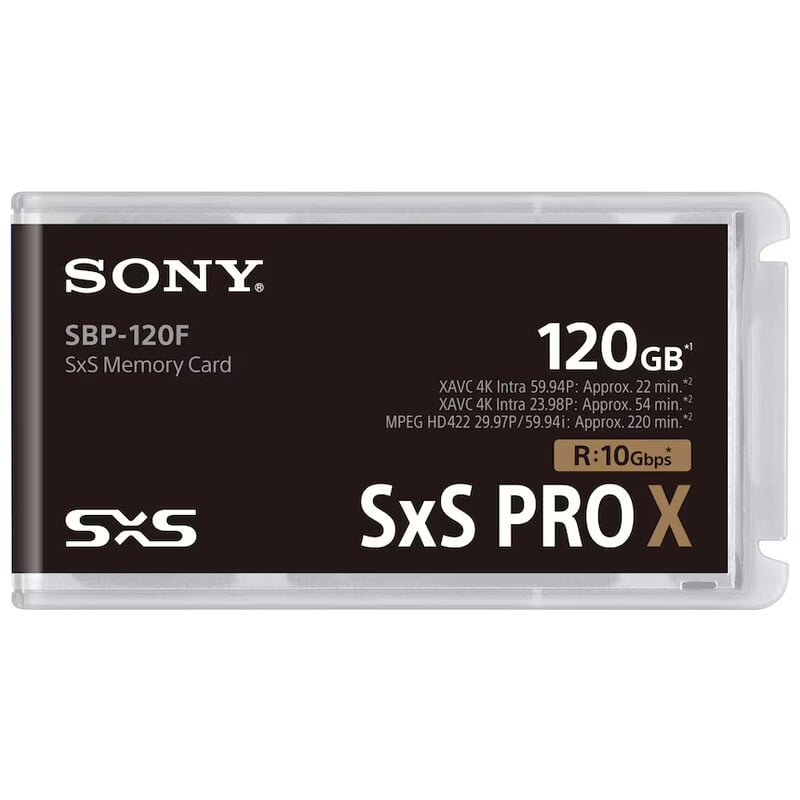 SXSメモリーカード SxS PRO X 120GB SBP-120G