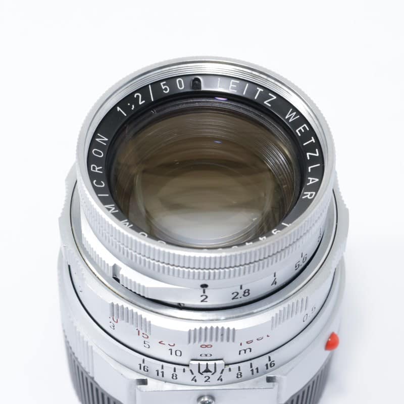 t*2様 DR Summicron 50mm F2 メガネ、箱、フード付き Leica 近接ズミクロン 50mm F2 メガネ付 DRズミクロン Bランク 中古