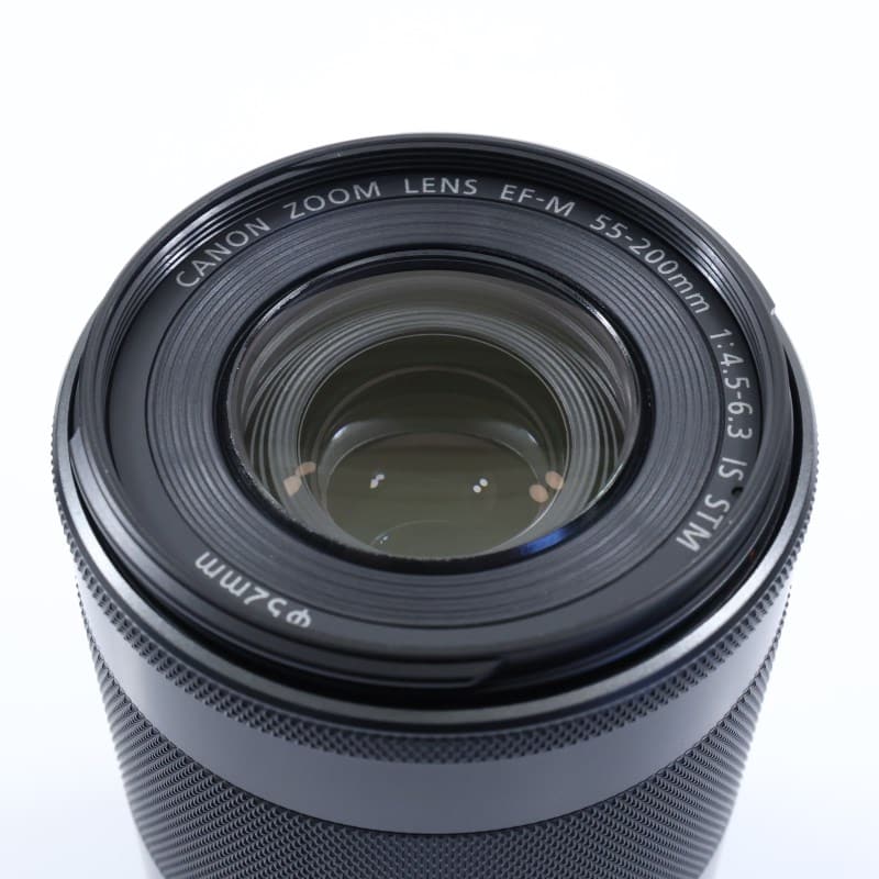 EF-M 55-200mm グラファイト Canon EF-M55-200mm F4.5-6.3 IS STM グラファイト ABランク 中古