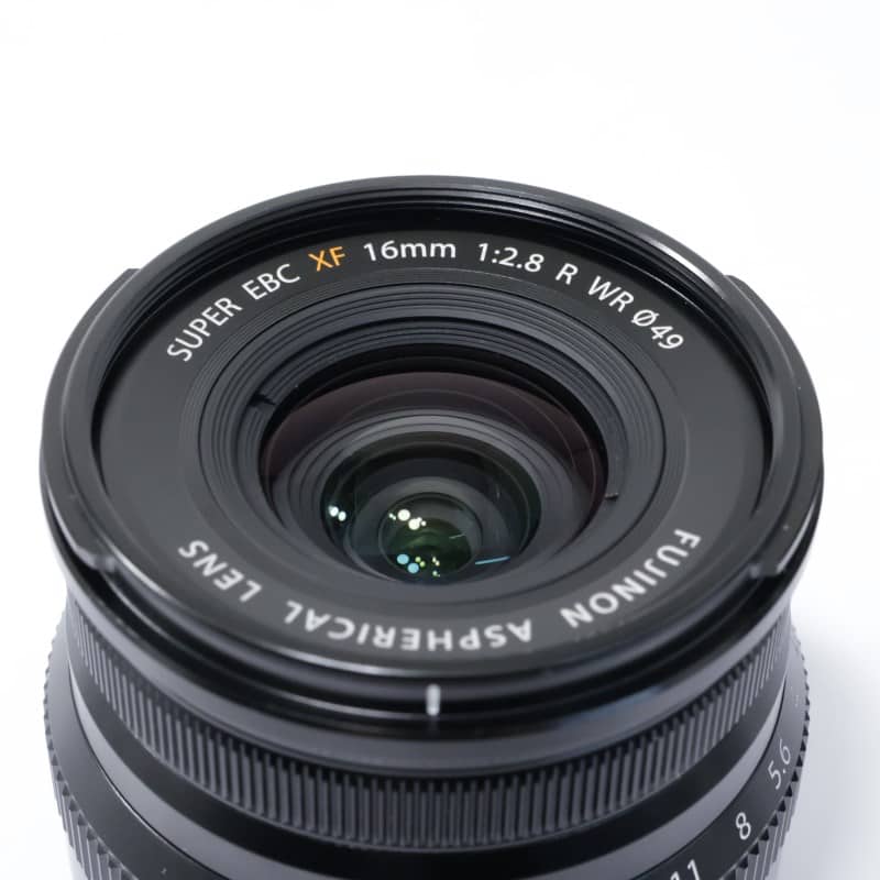 富士フイルム フジノンレンズ XF16mmF2.8 R WR ブラック ABランク 中古