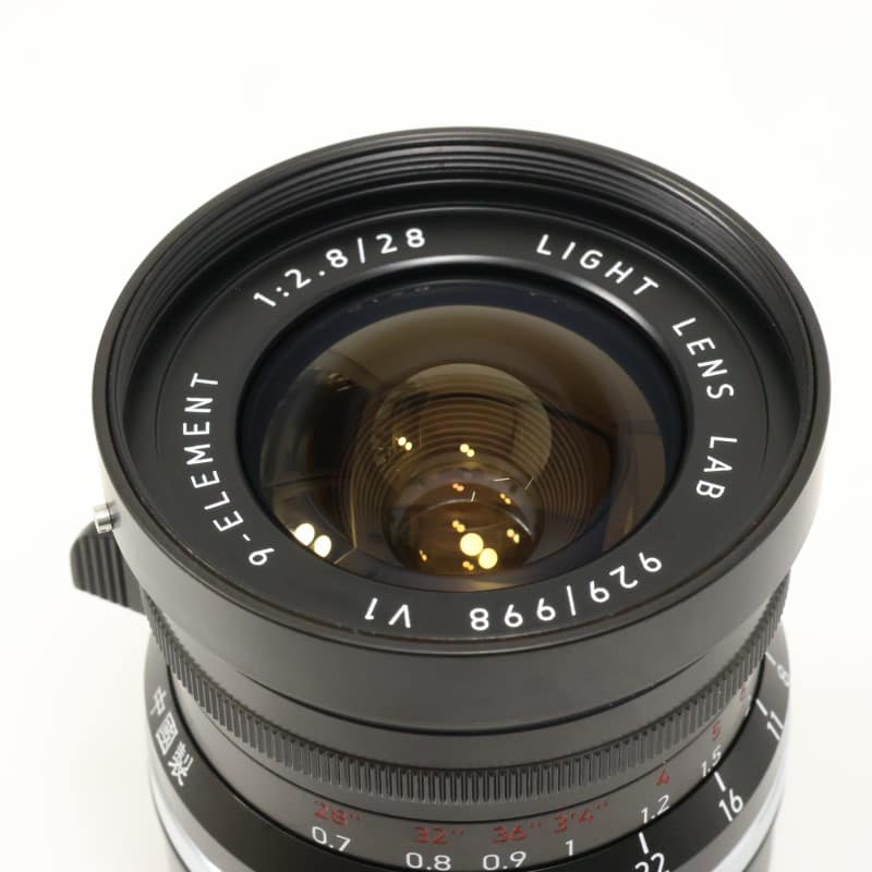 M 28mm f/2.8 ライカM ブラックペイント(周九枚) LLL-28M-9E (B)