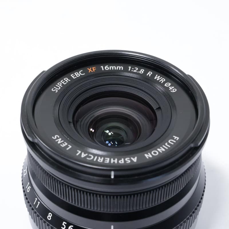 中古 レンツD-6 富士フイルム フジノンレンズ XF16mmF2.8 R WR ブラック ABランク 中古