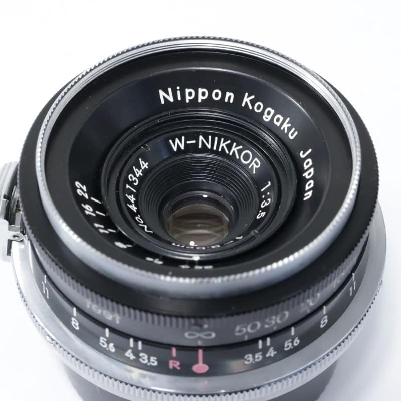 Nikon W-Nikkor 3.5cm F3.5 黒鏡胴 Sマウント ABランク 中古｜フジヤカメラ