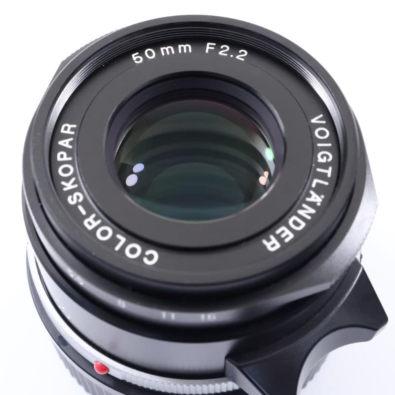 Voigtländer COLOR-SKOPAR 50mm F2.2ブラック Voigtlander COLOR-SKOPAR 50mm F2.2 VM ブラック AB+ランク 中古