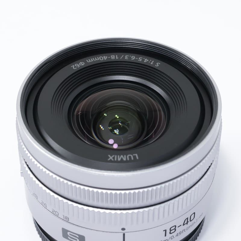 Panasonic LUMIX S 18-40mm F4.5-6.3 シルバー S-R1840 Aランク 中古