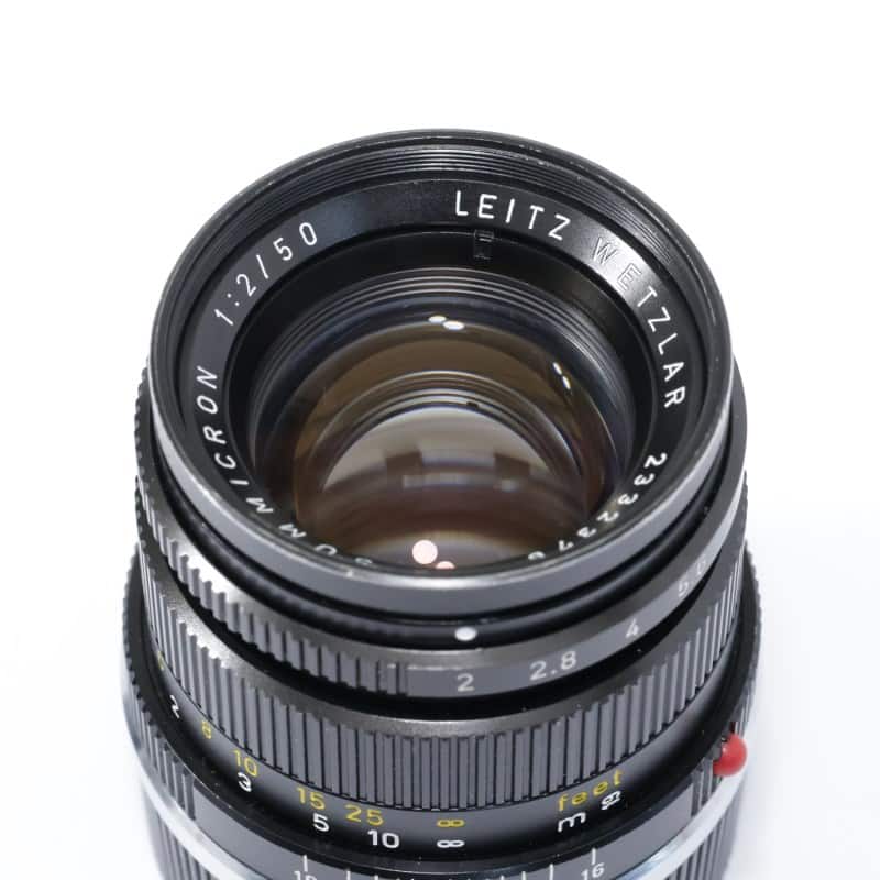 ライカ ズミクロンM f2/50mm ブラック 6bit 現行モデル【美品】 Leica ズミクロン M 50mm F2 Ver.1 ブラック 11817 Bランク 中古