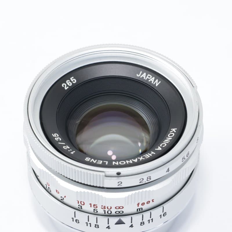 Konica HEXANON (L) 35mm F2 シルバー ABランク 中古｜フジヤカメラ