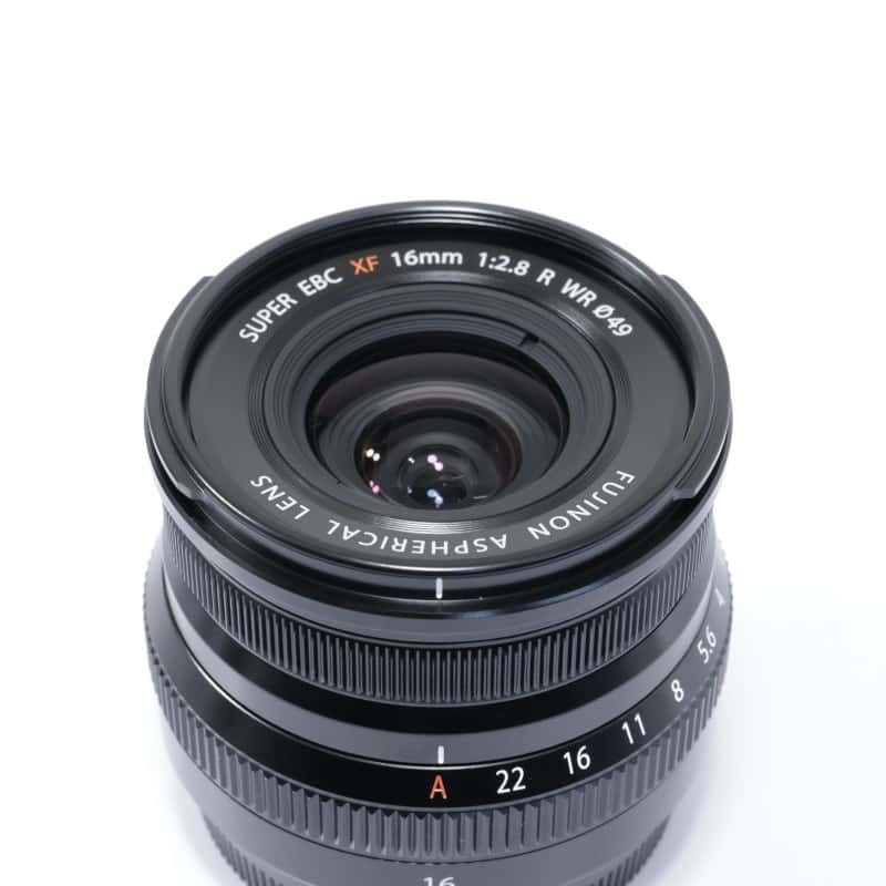 富士フイルム フジノンレンズ XF16mmF2.8 R WR ブラック ABランク 中古