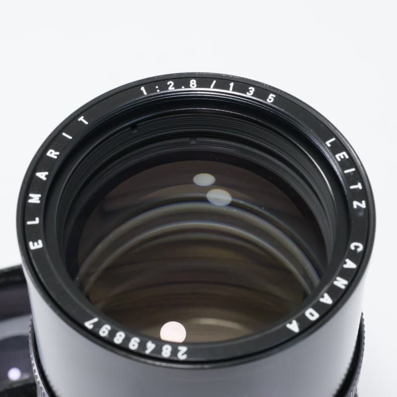Leica エルマリート M 135mm F2.8 ブラック メガネ付 後期 AB-ランク