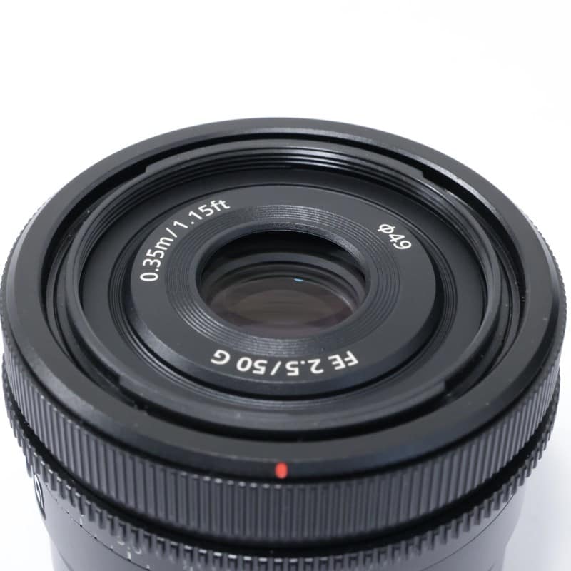 SONY FE 2.5/50 G Eマウントレンズ 中古 SONY FE 50mm F2.5 G SEL50F25G AB-ランク 中古｜フジヤカメラ