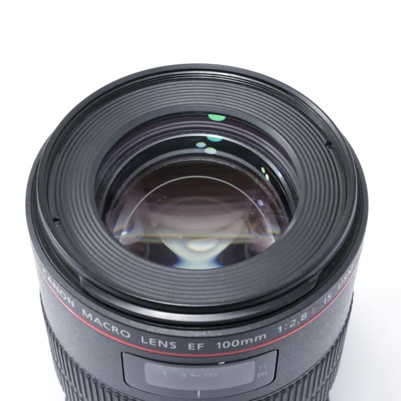 Canon EF 100mm f/2.8L IS USMマクロレンズ　三脚座付き Canon EF 100mm F2.8 L マクロ IS USM + 三脚座 AB-ランク 中古