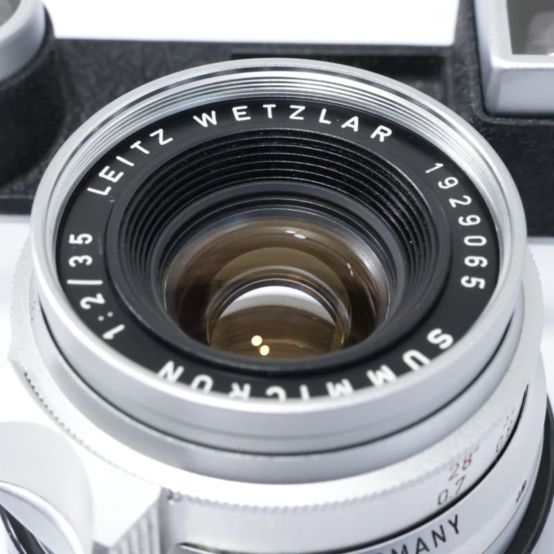 Leica ズミクロン M 35mm F2 M3用メガネ付 シルバー 8枚玉 ABランク