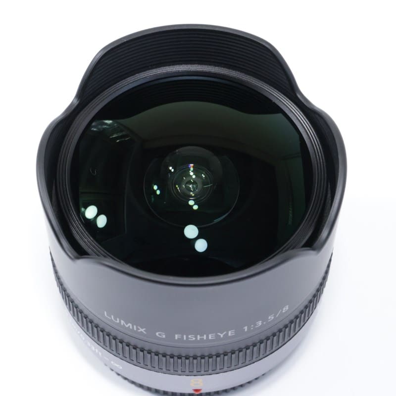 Panasonic LUMIX G FISHEYE 8mm/F3.5 H-F008 AB+ランク 中古｜フジヤカメラ