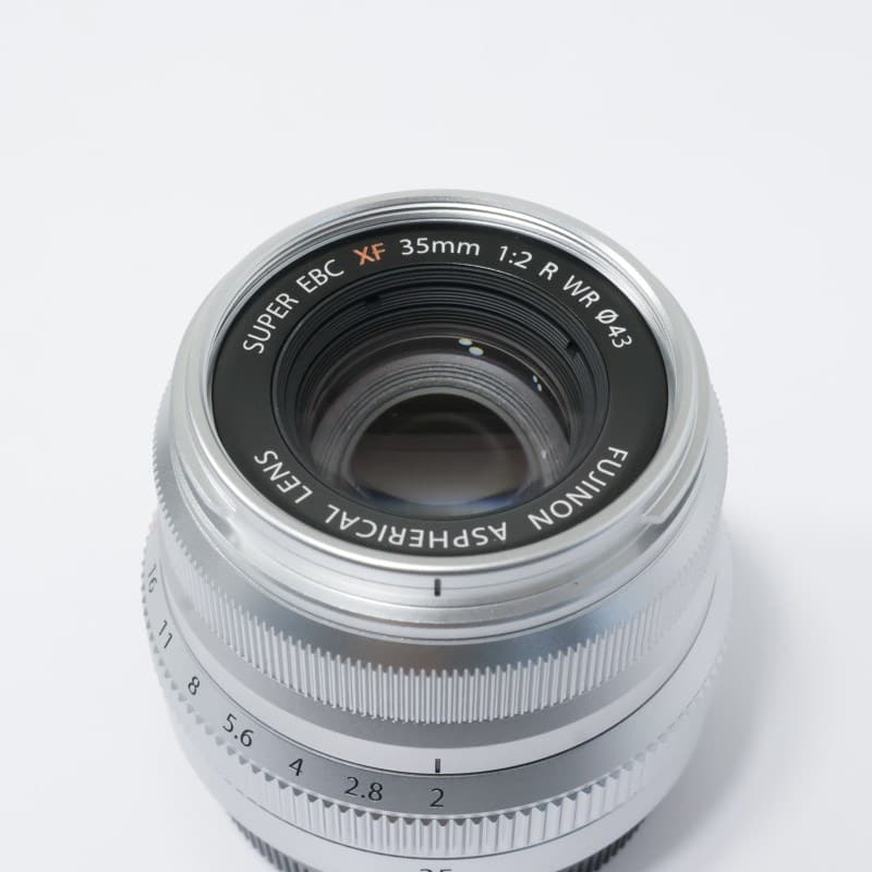 富士フイルム フジノンレンズ XF35mmF2 R WR シルバー ABランク 中古