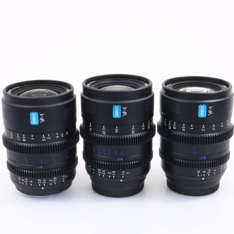 マウント交換式シネマレンズ Vision Prime T1.4 Full Frame 3本セット(24/35/50) E/ブラック(L/RF/Z交換マウントアダプター付)