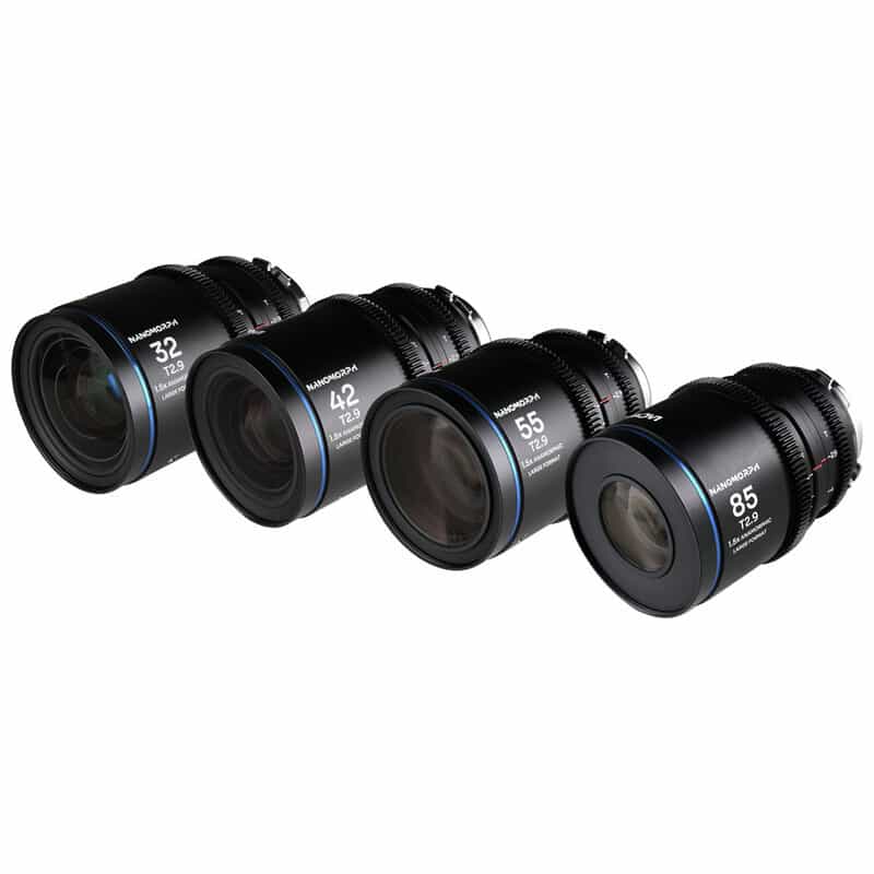 Nanomorph LF Prime 4-Lens Bundle (32mm/42mm/55mm/85mm) Blue  LAO0709