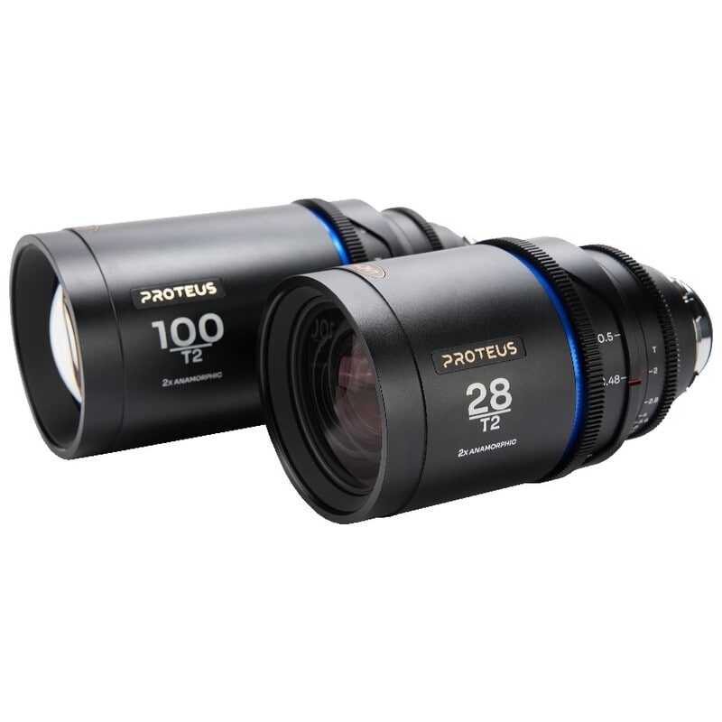Proteus 2X Anamorphic 2Lens Bundle （28mm/100mm） Blue （Feet） ArriPL/キヤノンEF LAO0627