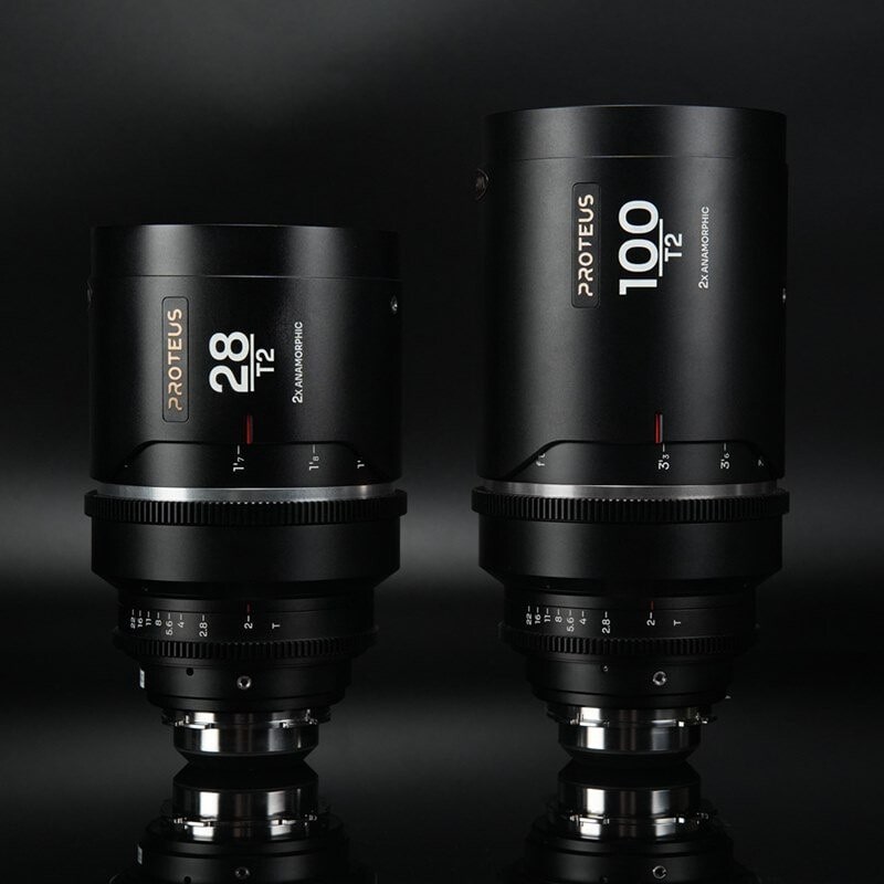 Proteus 2X Anamorphic 2Lens Bundle （28mm/100mm） Silver （Feet） ArriPL/キヤノンEF LAO0629