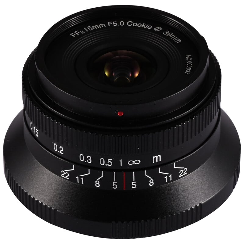 15mm F5 Cookie FF ブラック ソニーE LAO0680