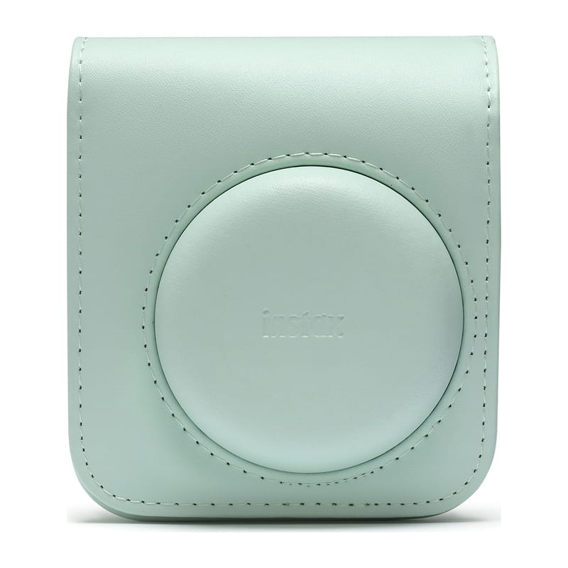 instax mini 12用 カメラケース ミントグリーン