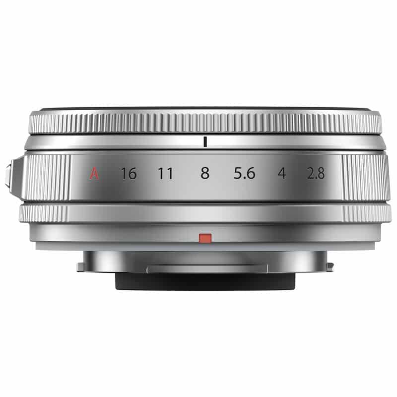 フジノンレンズ XF23mmF2.8 R WR シルバー(2025年12月5日発売予定)