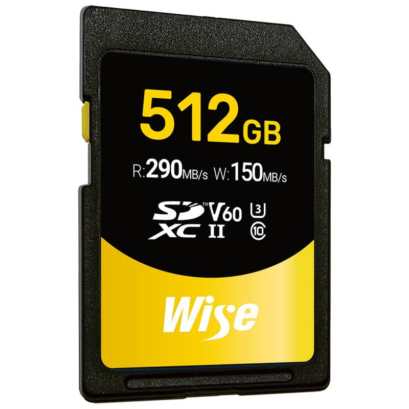 Wise SDXC UHS-II メモリーカード SD-Sシリーズ 512GB AMU-SD-S512