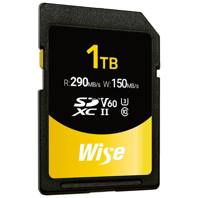 Wise SDXC UHS-II メモリーカード SD-Sシリーズ 1TB AMU-SD-S1024