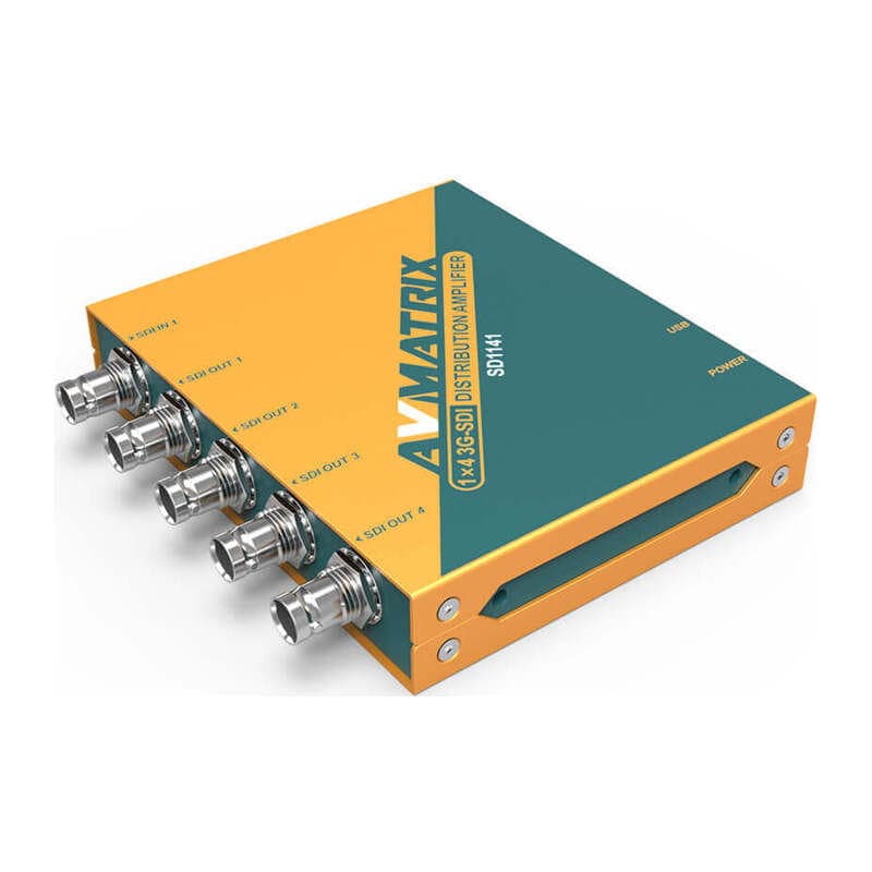 SD1141 リクロック搭載 3G-SDI 4 分配器