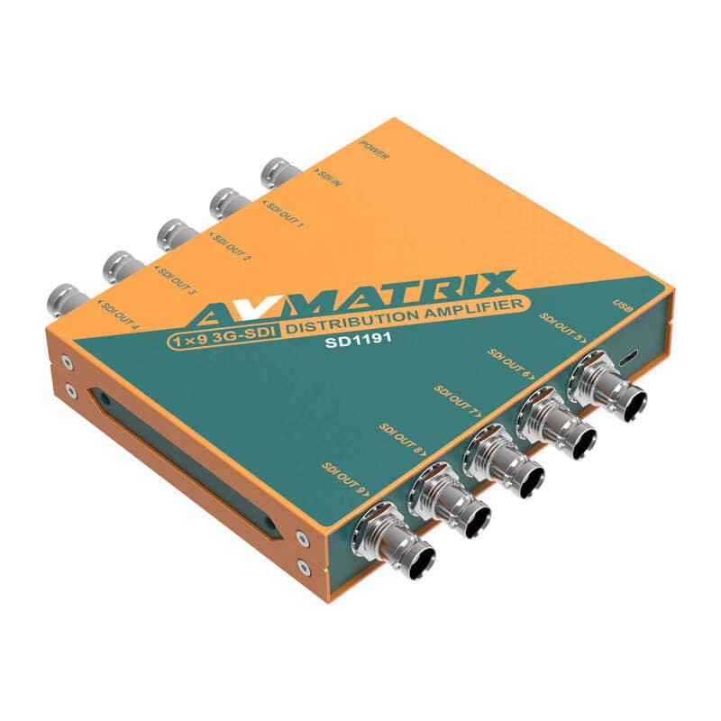 SD1191 リクロック搭載 3G-SDI 9 分配器