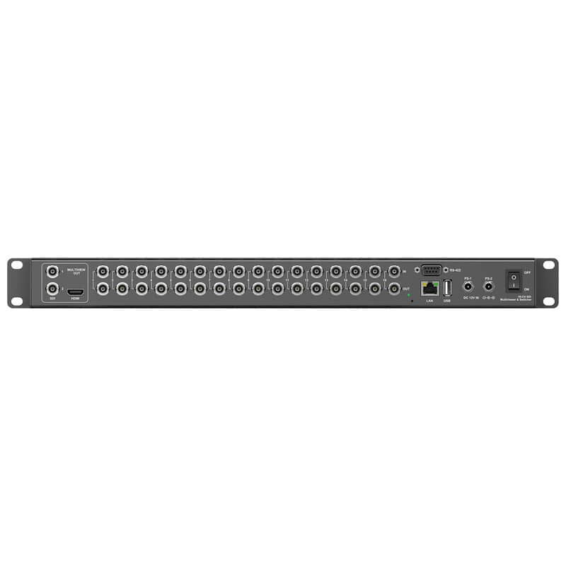 MMV1630 1Uラックマウント対応 16x16 3G-SDIマルチビューワー&マトリックススイッチャー