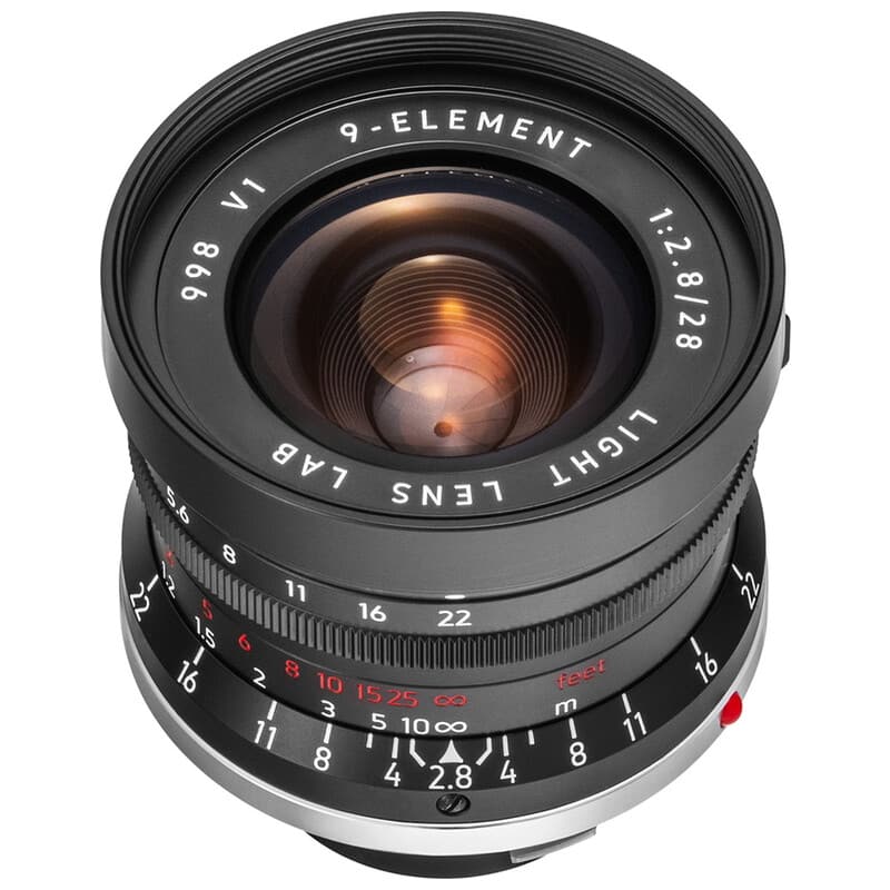 M 28mm f/2.8 ライカMマウントブラックペイント LLL-28M-9E (B)
