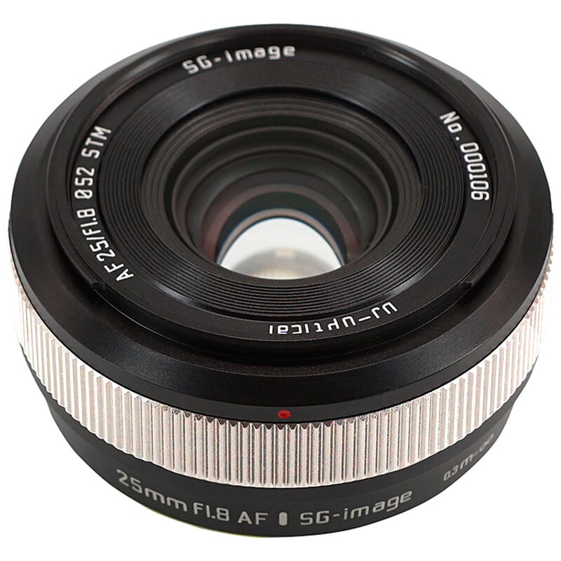 SG-image AF 25mm F1.8 富士フイルムX APS-C シルバー