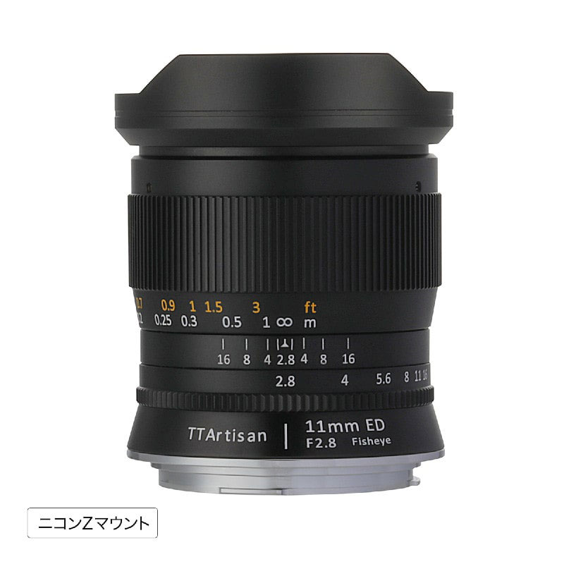TTArtisan 11mm f/2.8 Fisheye ニコンZマウント Z11mm f/2.8