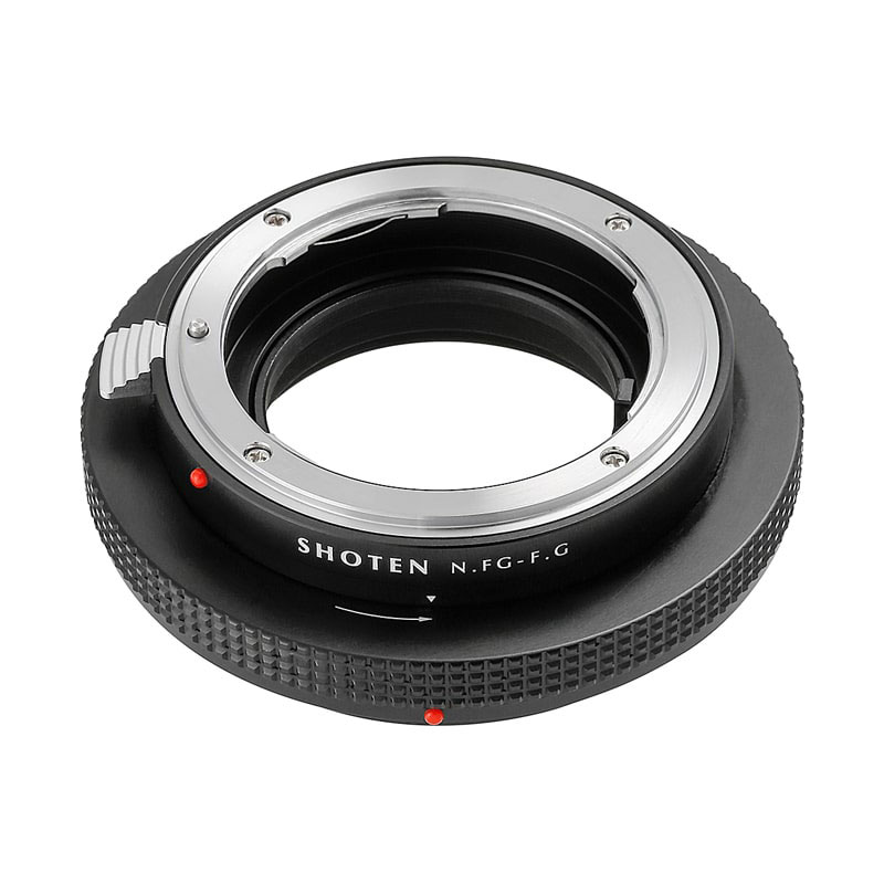 SHOTEN NFG-FG (ニコンFマウント（Gタイプ対応）レンズ→富士フイルムGマウント変換) 絞りリング付きマウントアダプター