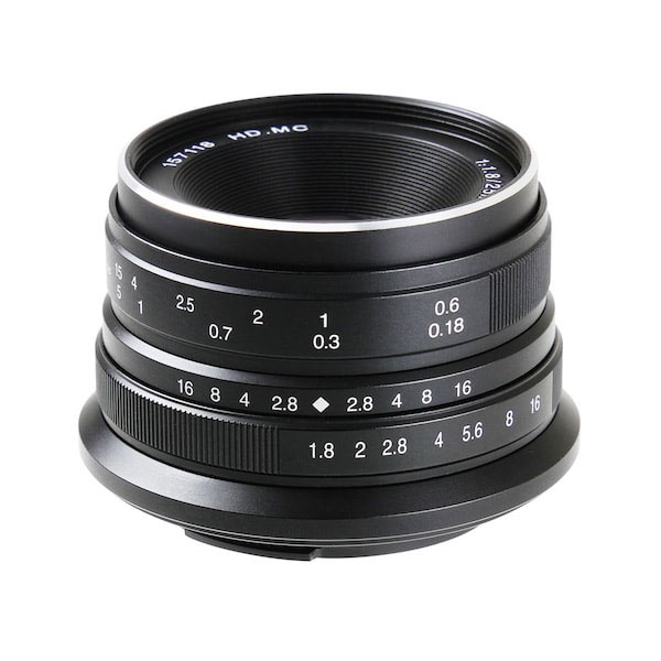 7Artisans 25mm F1.8 ブラック キヤノンEF-Mマウント 25MB