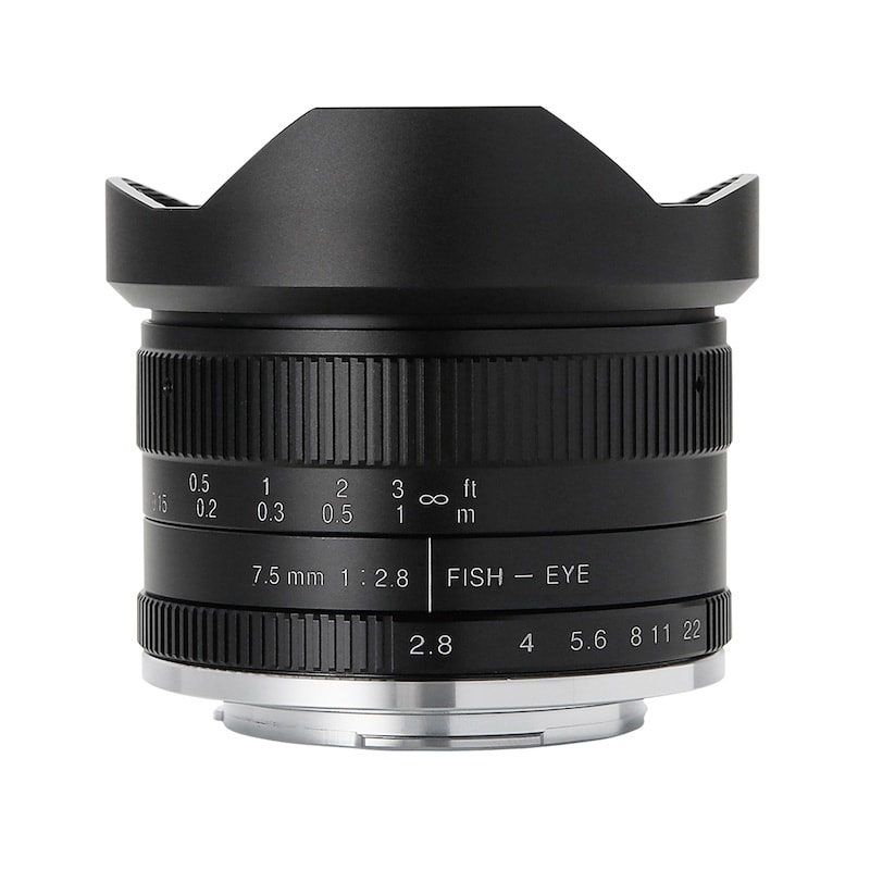 7Artisans 7.5mm F2.8 FISH-EYE II ブラック マイクロフォーサーズマウント 75M43B2