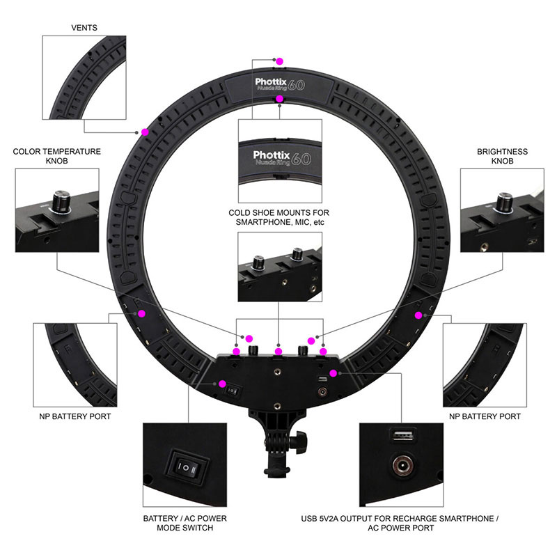 Nuada Ring60 Video LED Light