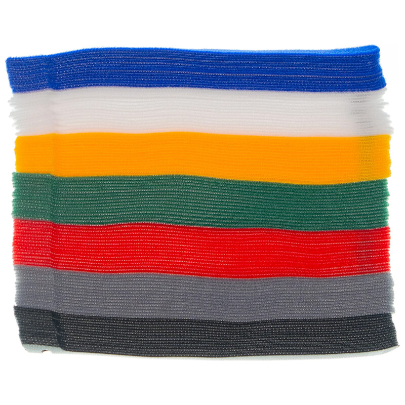 フック & ループ タイ 12mm x 200mm(7色 x 15個入) FHOOKLOOP-20