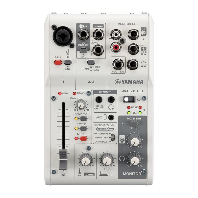 AG03MK2 White 3チャンネルライブストリーミングミキサー
