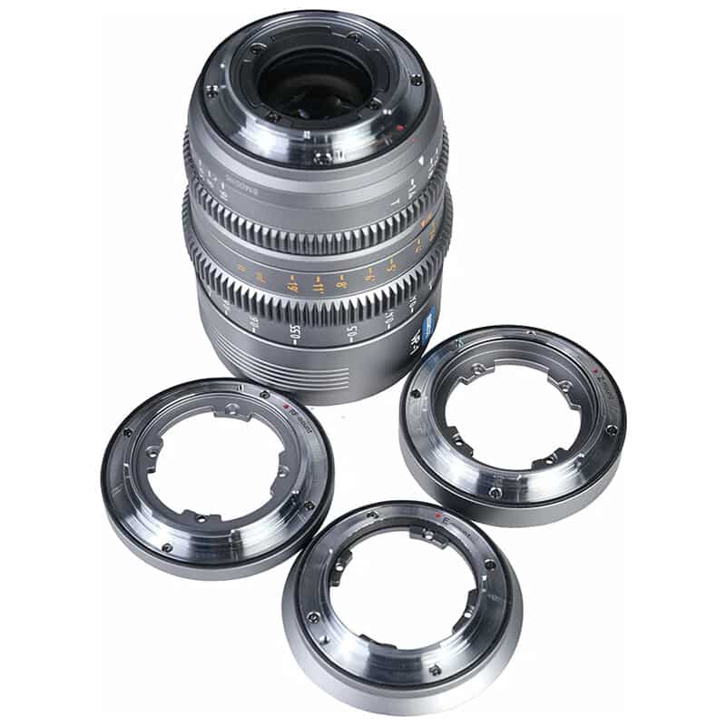 マウント交換式シネマレンズ T1.4 Full Frame 3本セット(24mm/35mm/50mm) E/グレー(L/RF/Z交換ADP付) VP-1-3G-JP