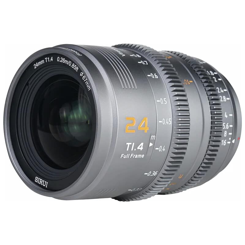 マウント交換式シネマレンズ T1.4 Full Frame 24mm E/グレー(L/RF/Z交換マウントアダプター付) VP-1-24G-JP
