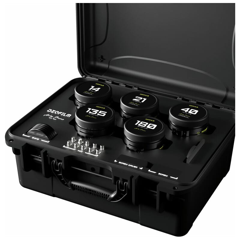 Arles Prime 14/21/40/135/180mm FF/VV プライムシネレンズ 5本セット(PLマウント/メートル表記) DZO-SAP5B14MPL