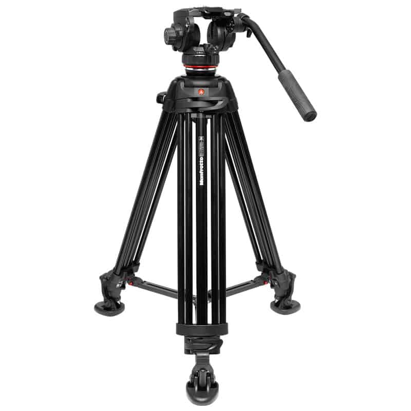 Manfrotto アルミニウム製ツインレッグ三脚 502X フルード雲台キット