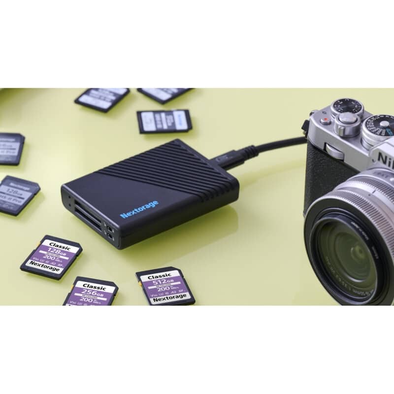 SDXC対応 USB 10Gbps デュアルスロットカードリーダー NX-DF1CL