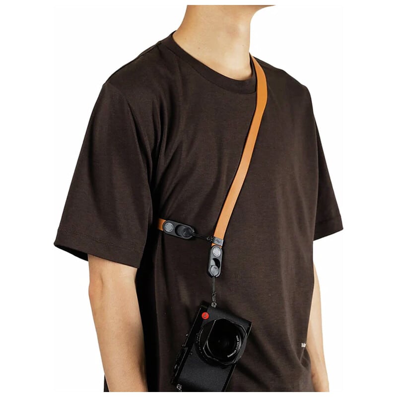 フォーム レザー カメラストラップ ショート アンバー LRS-S-AM-1