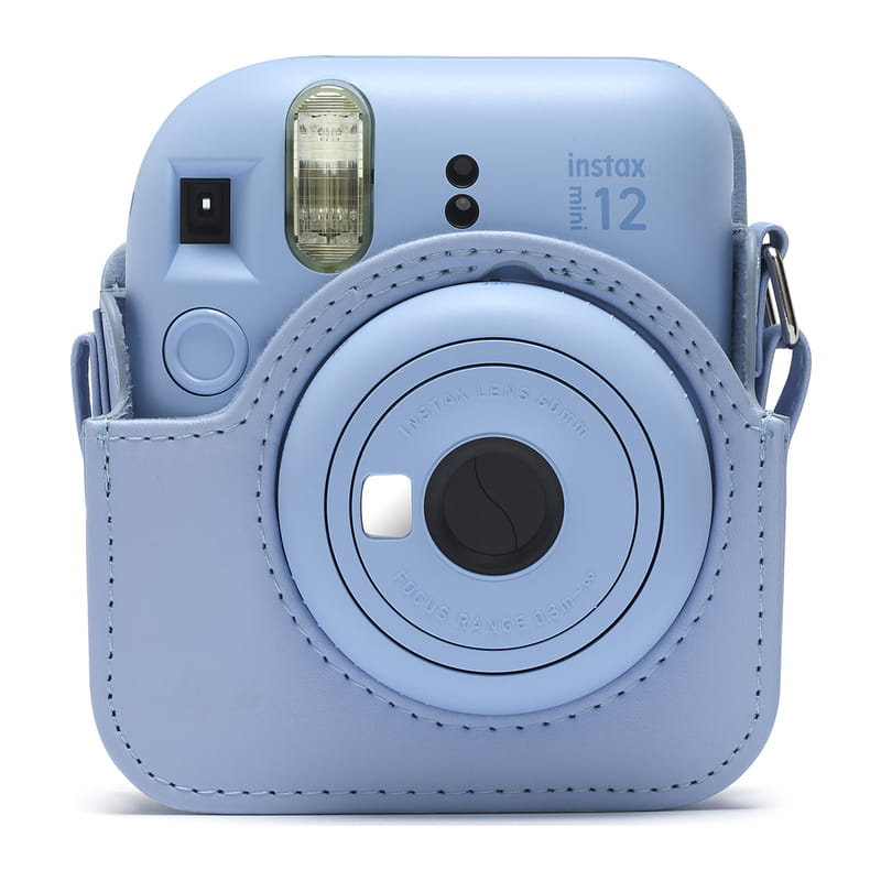 instax mini 12用 カメラケース パステルプルー