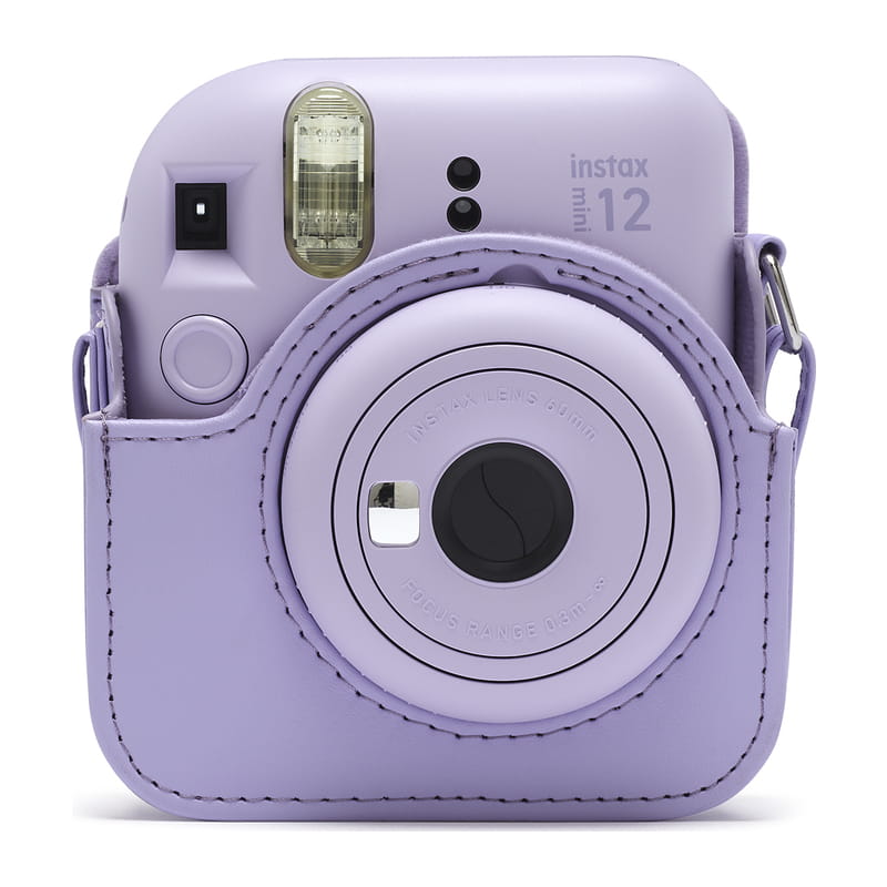 instax mini 12用 カメラケース ライラックパープル