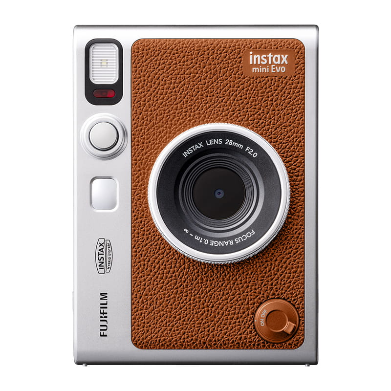 100％品質 フジフィルム(FUJIFILM) チェキ instax mini Evo ブラウン