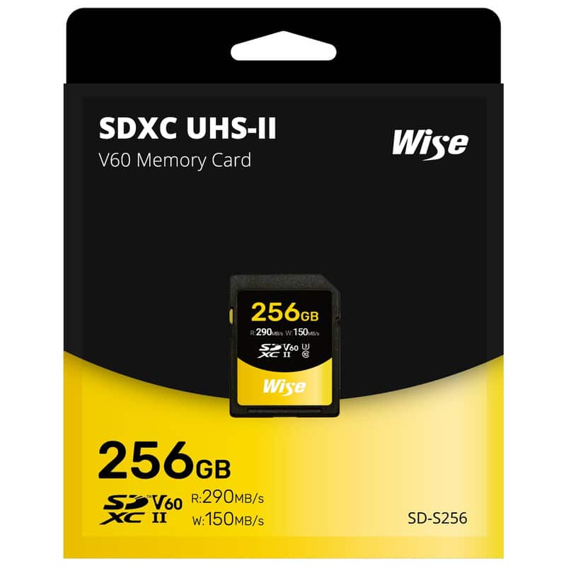 Wise SDXC UHS-II メモリーカード SD-Sシリーズ 256GB AMU-SD-S256